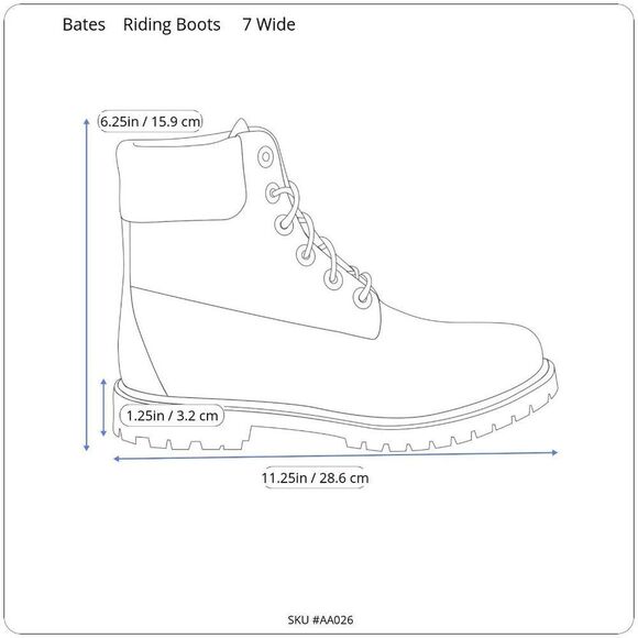 Bates Mens‎ Black Leather Oil-Resistant Motocycle Boots Sz. 7 Wide E44102 Canyon main image 10